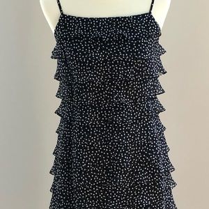 Talbots Tiered Polka Dot Dress